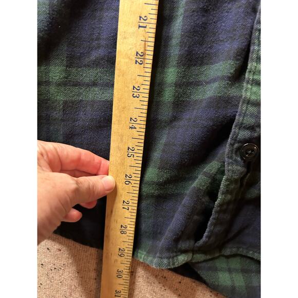 J. Crew XLT Black Watch Plaid Tartan Flannel Gorpcore Workwear Grunge - Picture 4 of 7